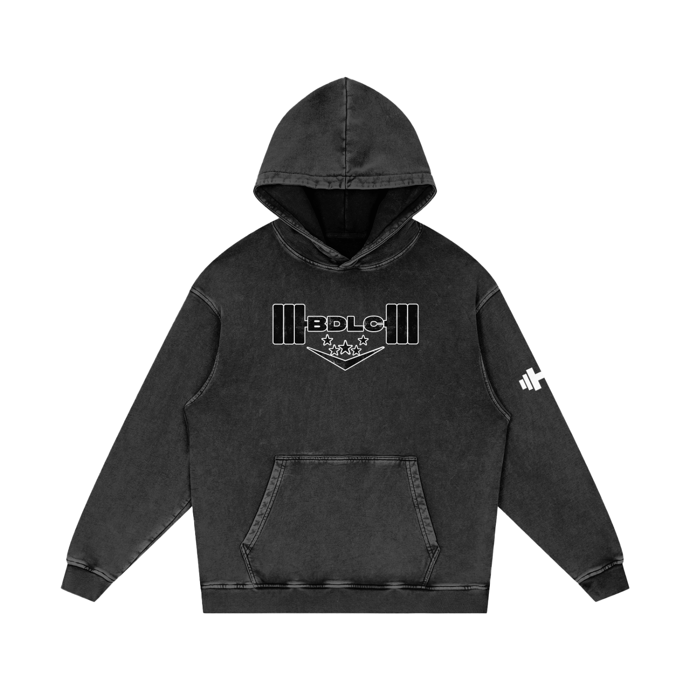 BDLC,Black,Hoodie,Snow Washed